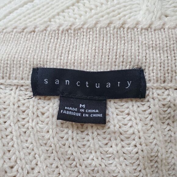 🔆 SANCTUARY 🔆Austin Shaker Stitch Long Length Sweater - [size Medium, Ivory] - Picture 9 of 10